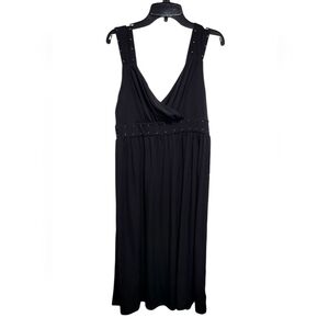 Michael Kors Black Sleeveless Dress with Studded Details